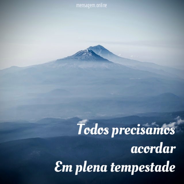 Todos precisamos acordar