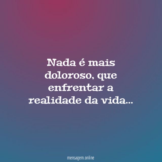 Nada é mais doloroso