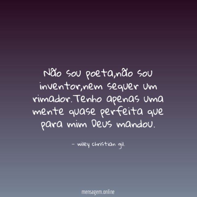 Não sou poeta
