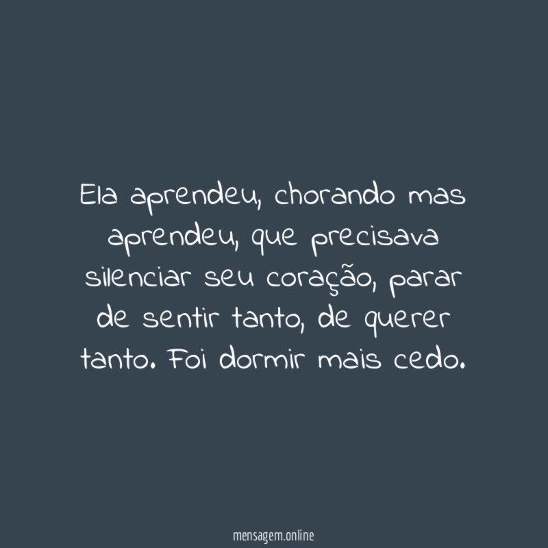 Ela aprendeu
