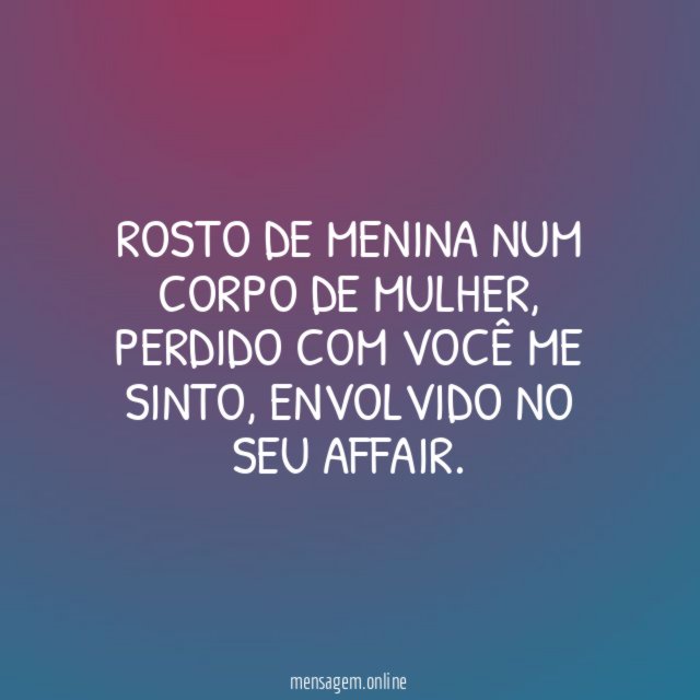 Rosto de menina num corpo de mulher