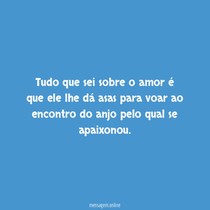 Tudo que sei sobre o amor é que