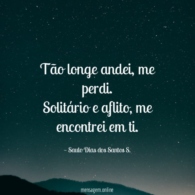 Tão longe andei