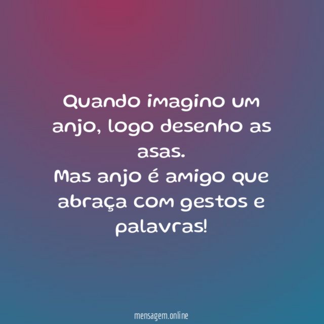 Quando imagino um anjo