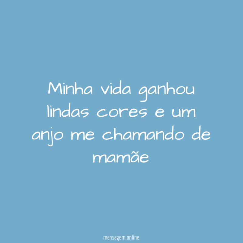 Minha vida ganhou lindas cores e um anjo