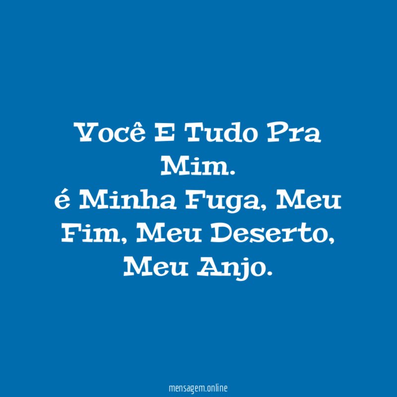 Você E Tudo Pra Mim