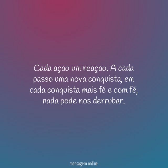 Cada açao um reaçao