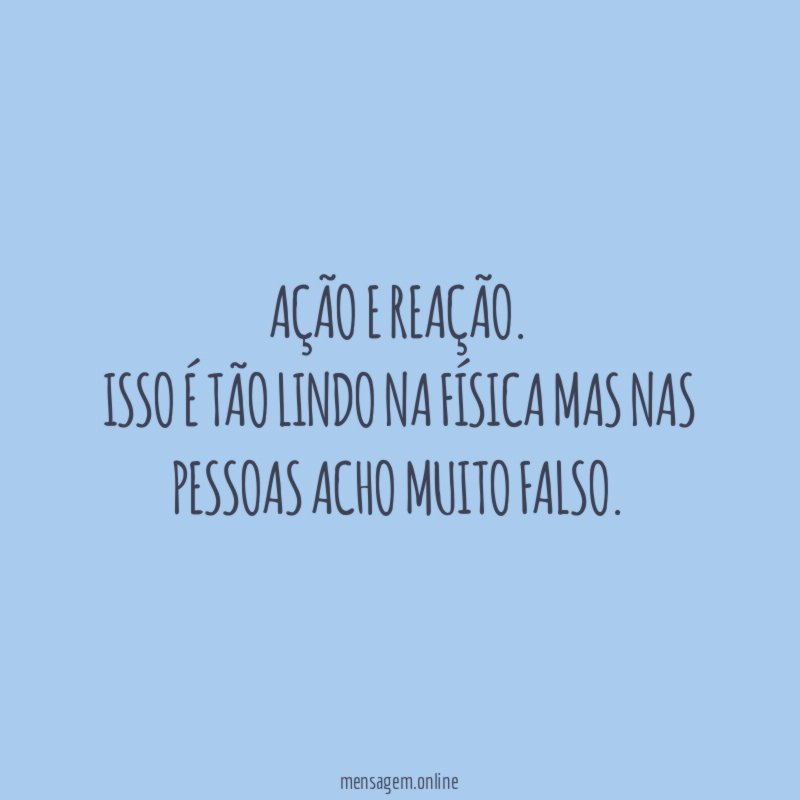 Ação e Reação