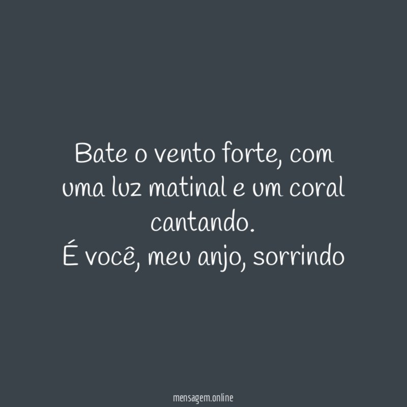 Bate o vento forte