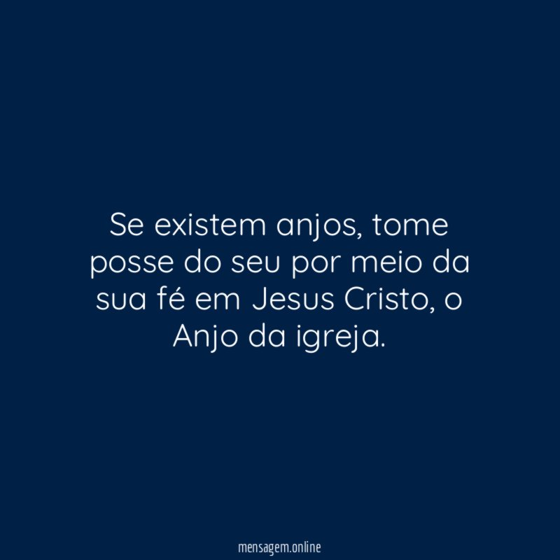 Se existem anjos