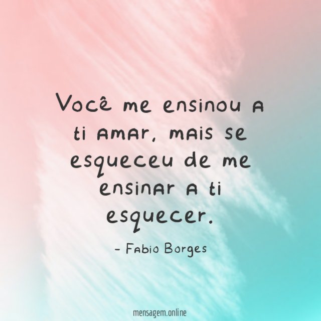 Você me ensinou a ti amar