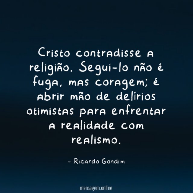 Cristo contradisse a religião