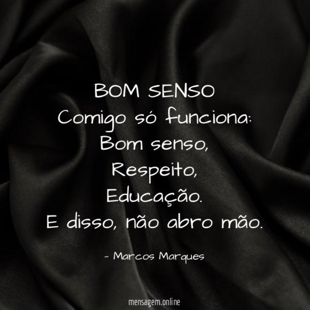 BOM SENSO