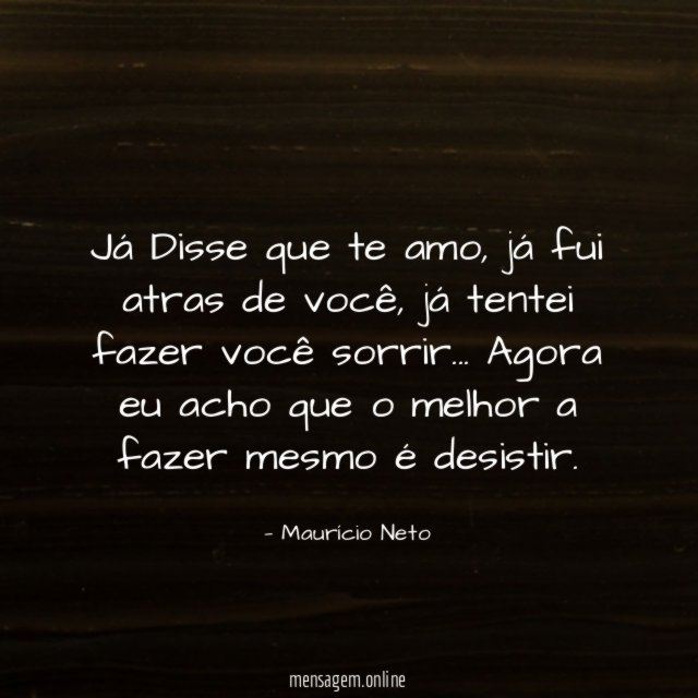 Já Disse que te amo
