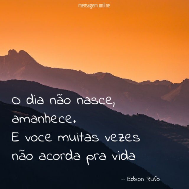 O dia não nasce