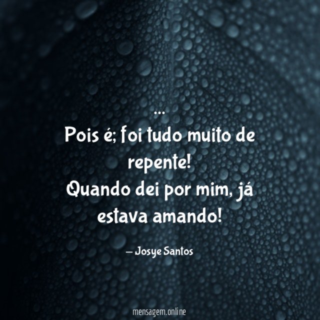 Pois é
