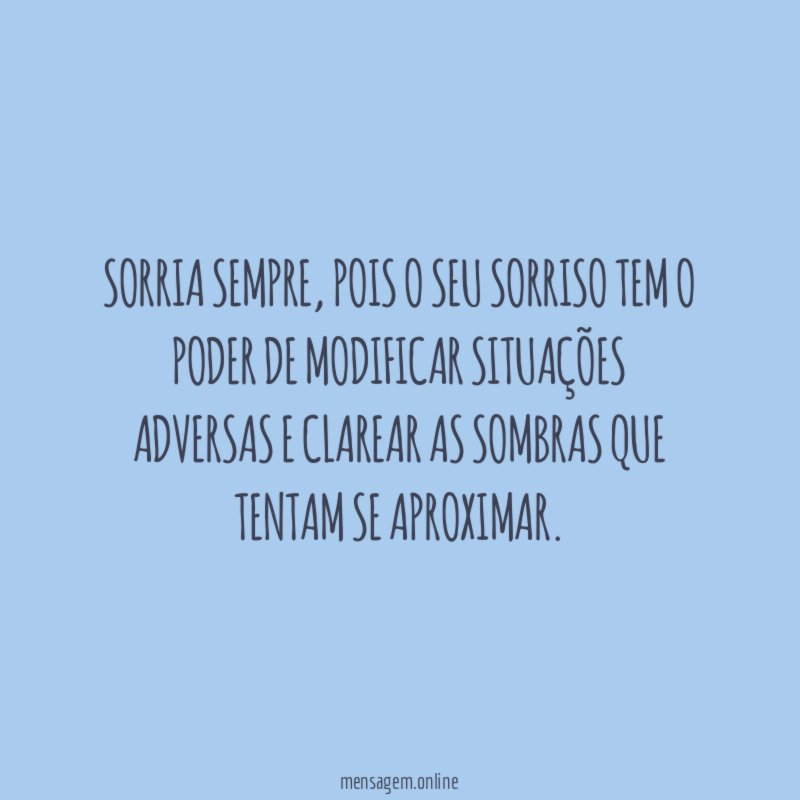 Sorria sempre