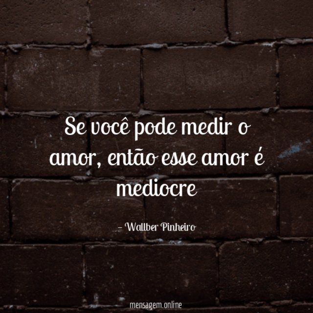 Se você pode medir o amor