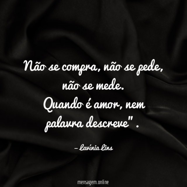 Não se compra