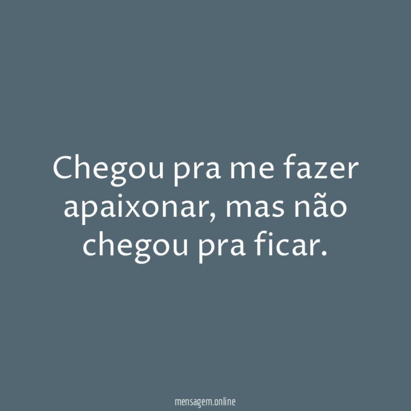 Chegou pra me fazer apaixonar