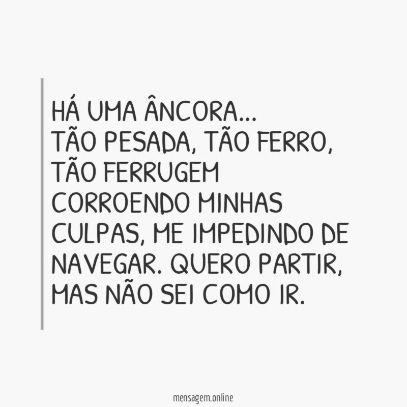 Há uma âncora