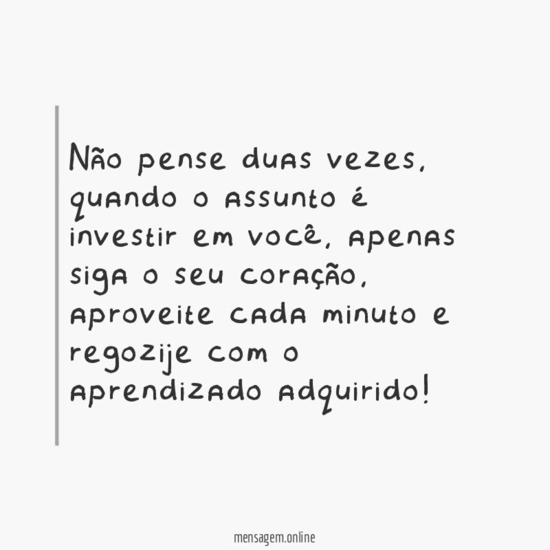 Não pense duas vezes