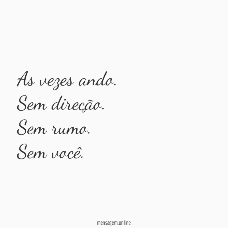 As vezes ando