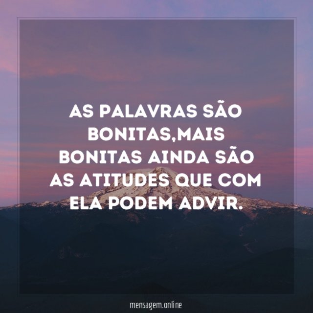 As palavras são bonitas