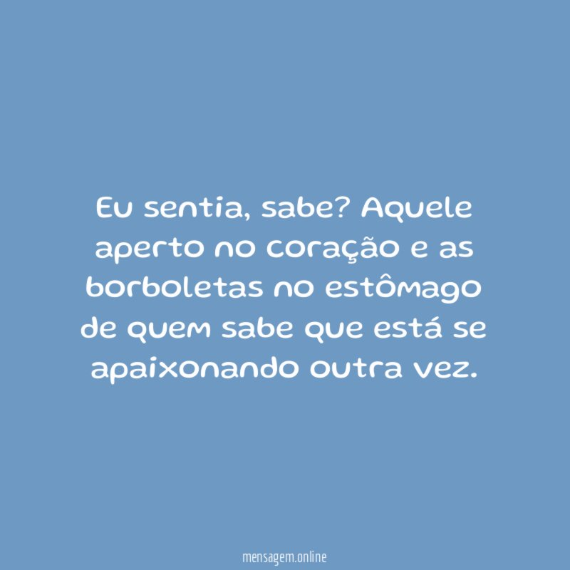 Eu sentia