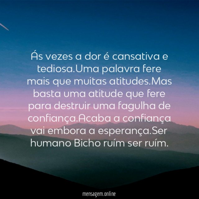 Ás vezes a dor é cansativa e tediosa