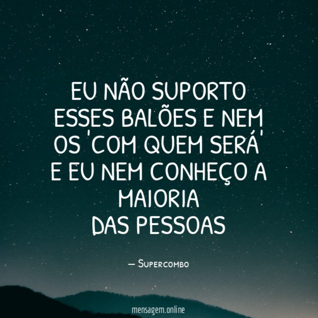 Eu não suporto esses balões e nem Os 'com