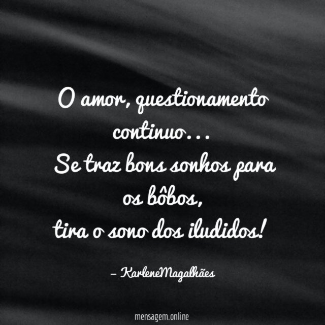 O amor
