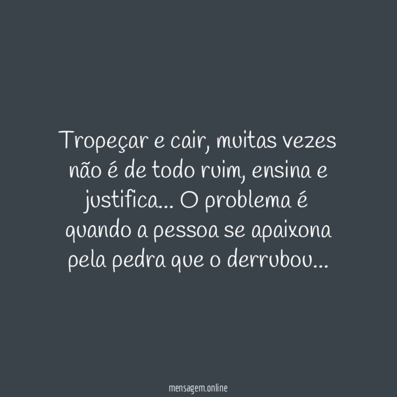 Tropeçar e cair
