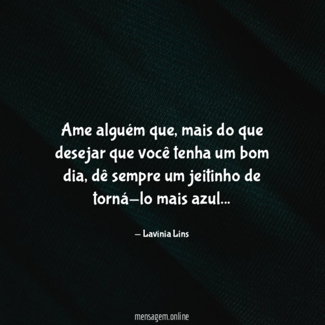 Ame alguém que