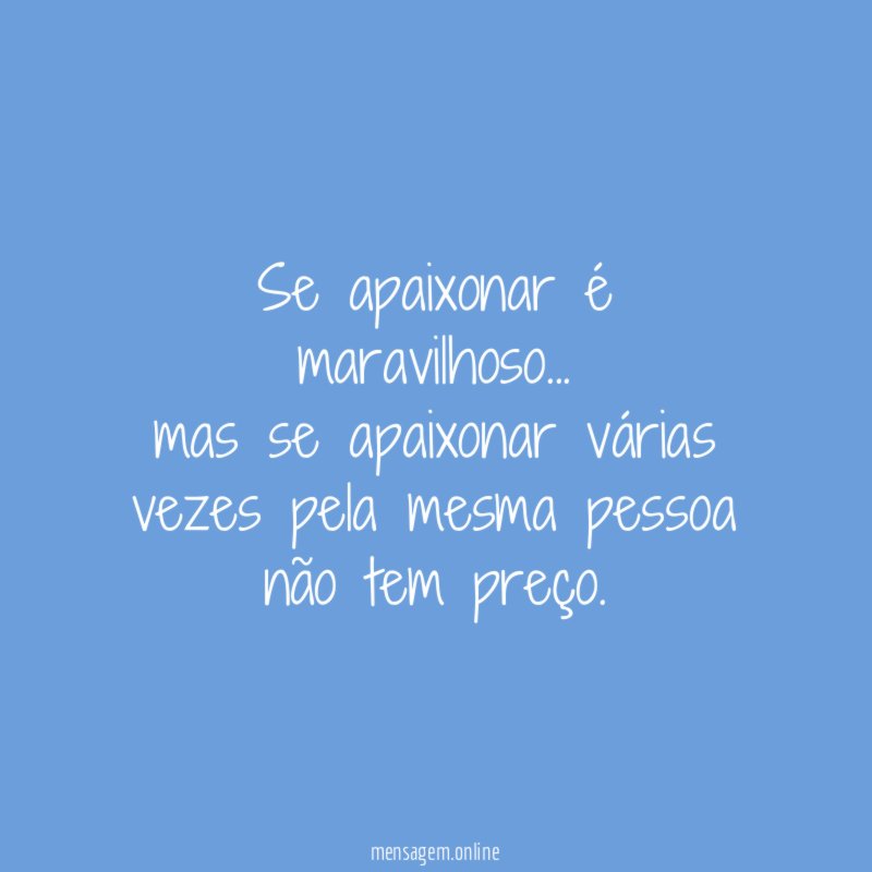 Se apaixonar é maravilhoso