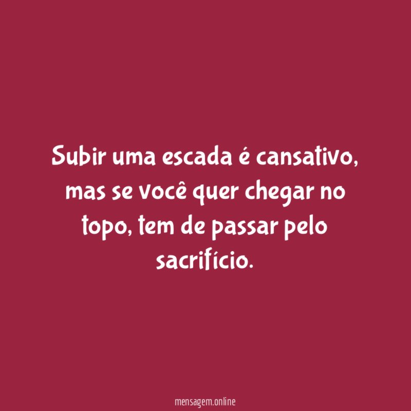 Subir uma escada é cansativo