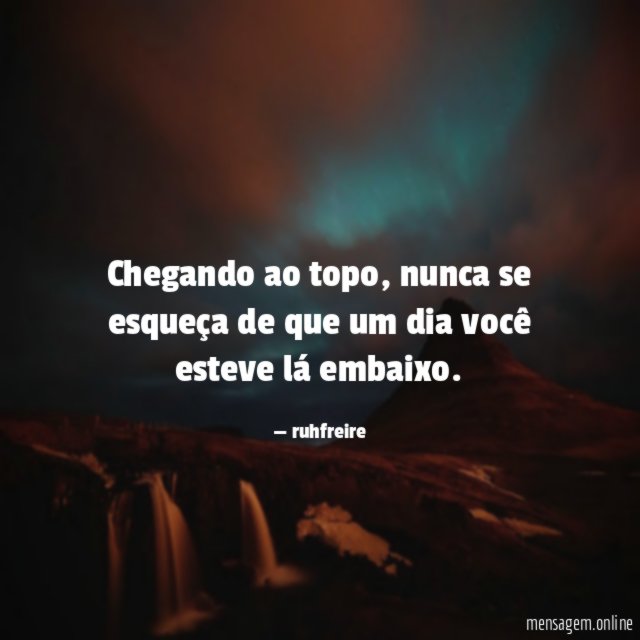 Chegando ao topo
