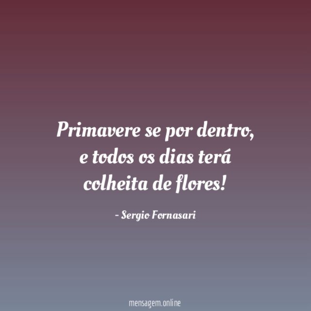 Primavere se por dentro