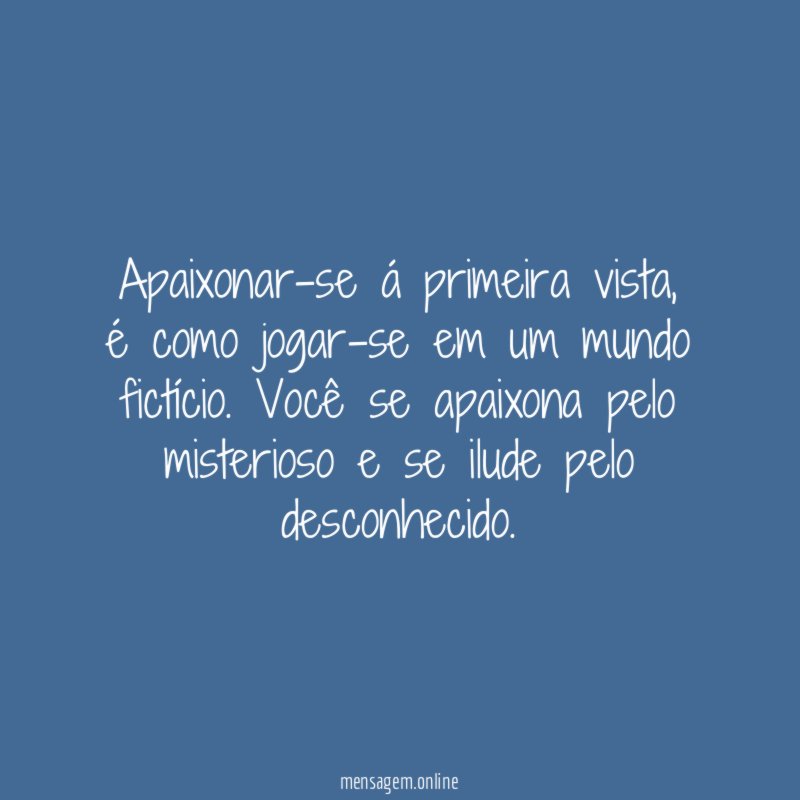 Apaixonar-se á primeira vista
