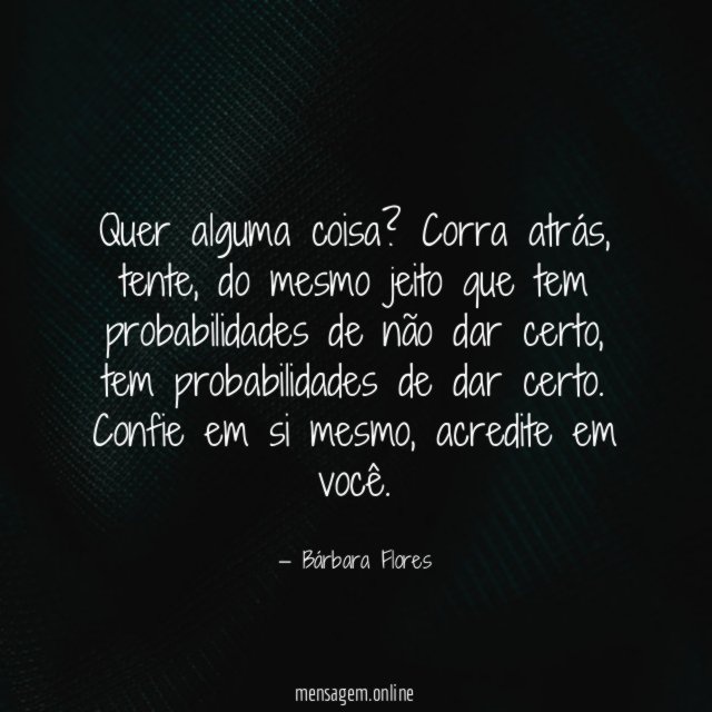 Quer alguma coisa