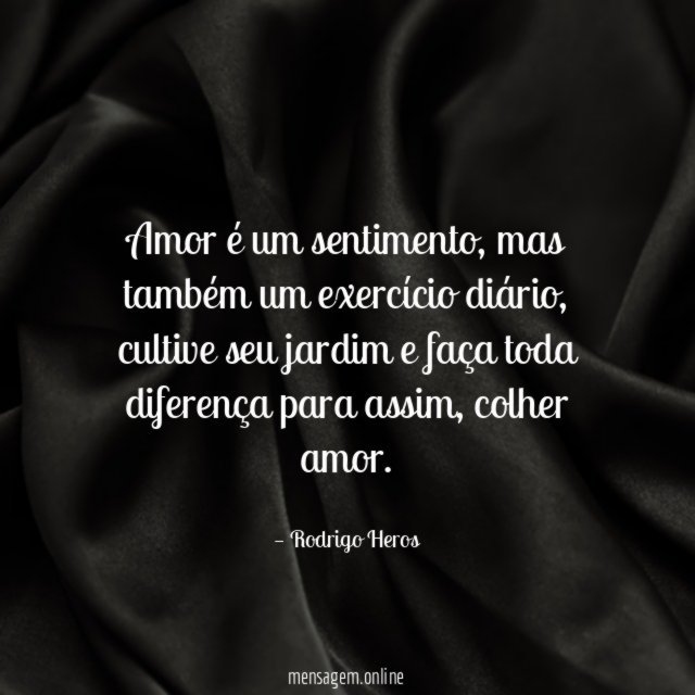 Amor é um sentimento