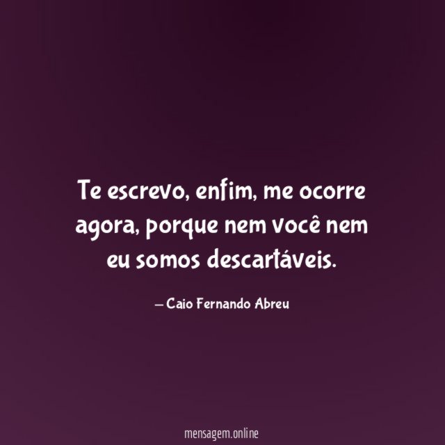 Te escrevo