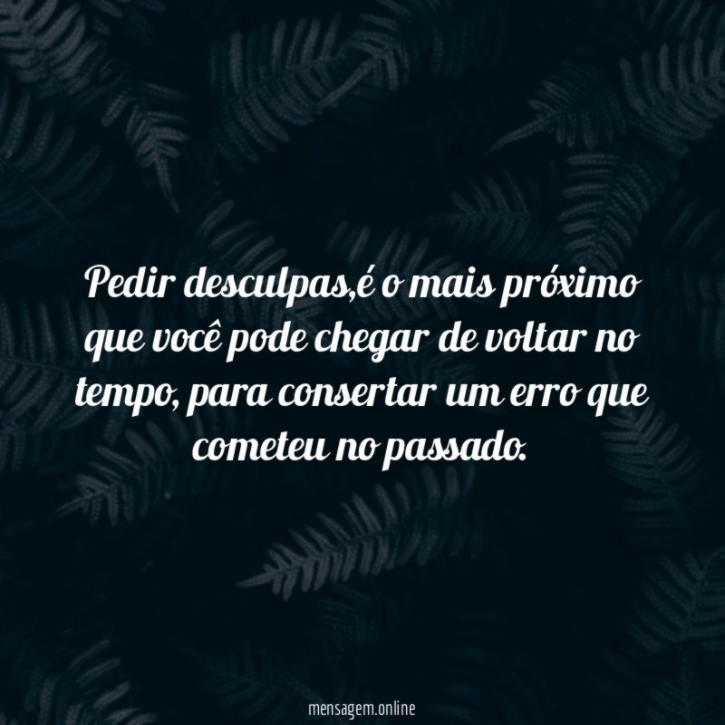 Pedir desculpas