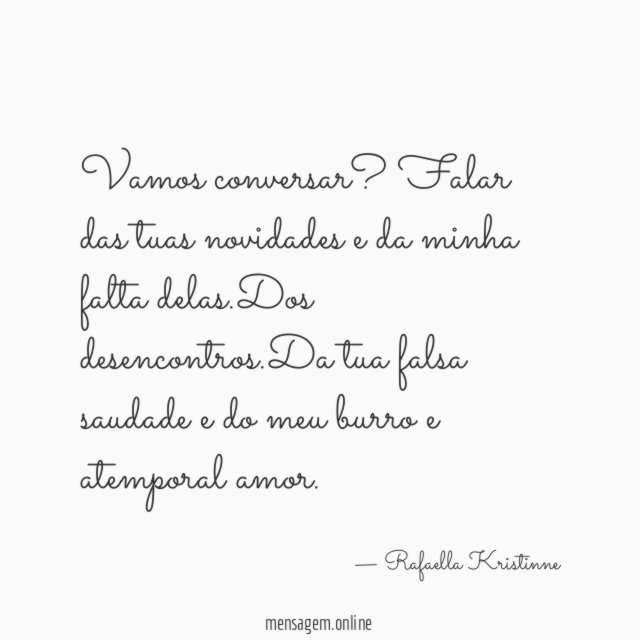 Vamos conversar
