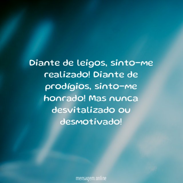 Diante de leigos