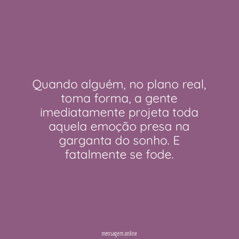 Quando alguém