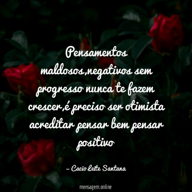 Pensamentos maldosos