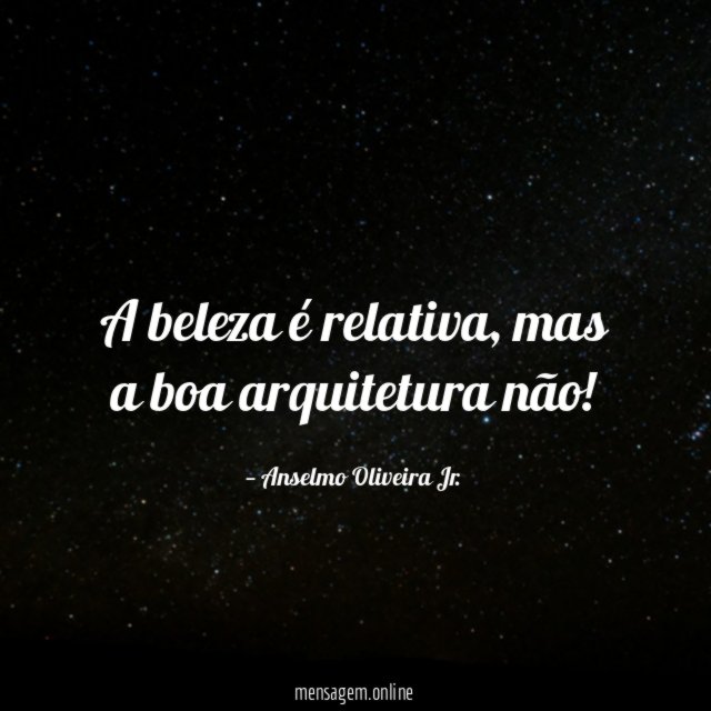 A beleza é relativa