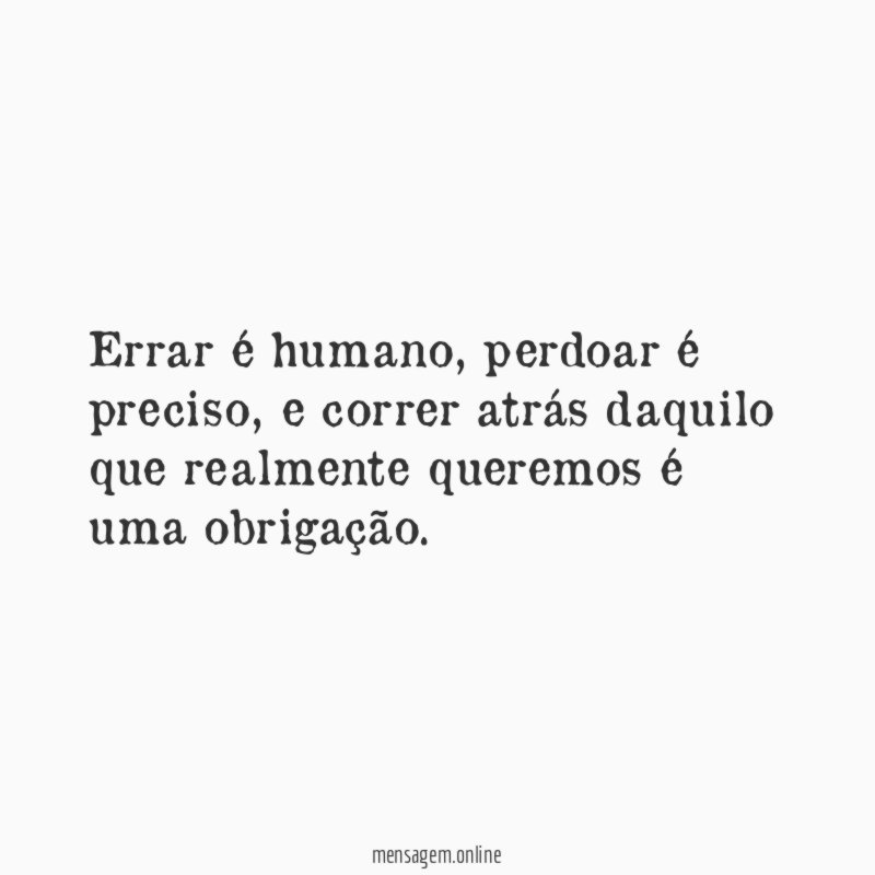 Errar é humano