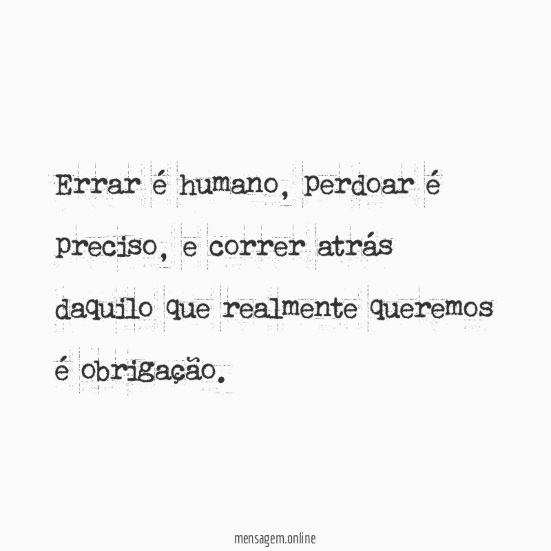 Errar é humano